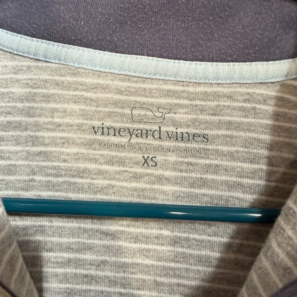 Men’s XS Vineyard Vines Quarter-Zip Pullover – Gray - Picture 4 of 5